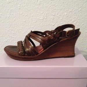 COPY - Nurture Wedge Leather Sandals